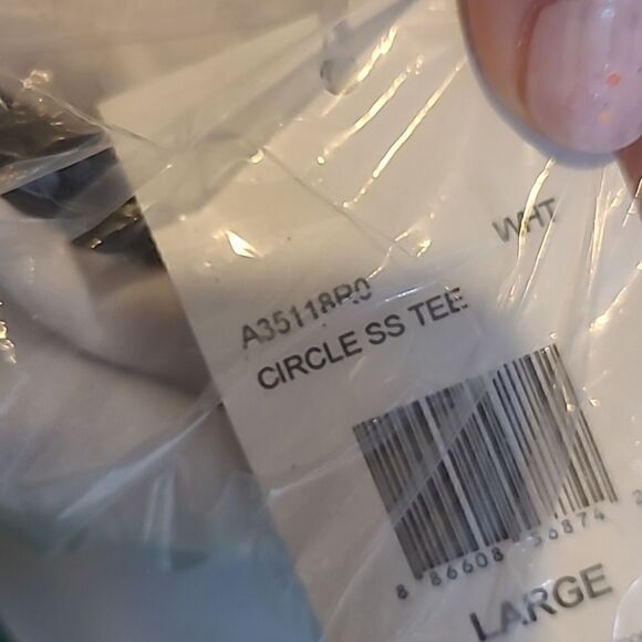 💲2️⃣0️⃣ Bundled ✔️Volcom Logo White SS Circle Tee SZ Large - Picture 6 of 10